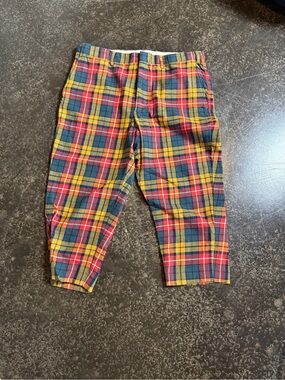 Orvis Men's Multicolor Plaid Chinos - Red, Yellow, Blue